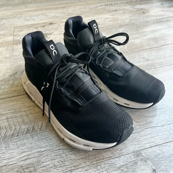 On Running Cloudnova Women’s Black and White Shoes - Picture 3 of 14